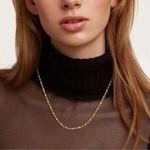 18K Gold Plated Beaded Chain Necklace